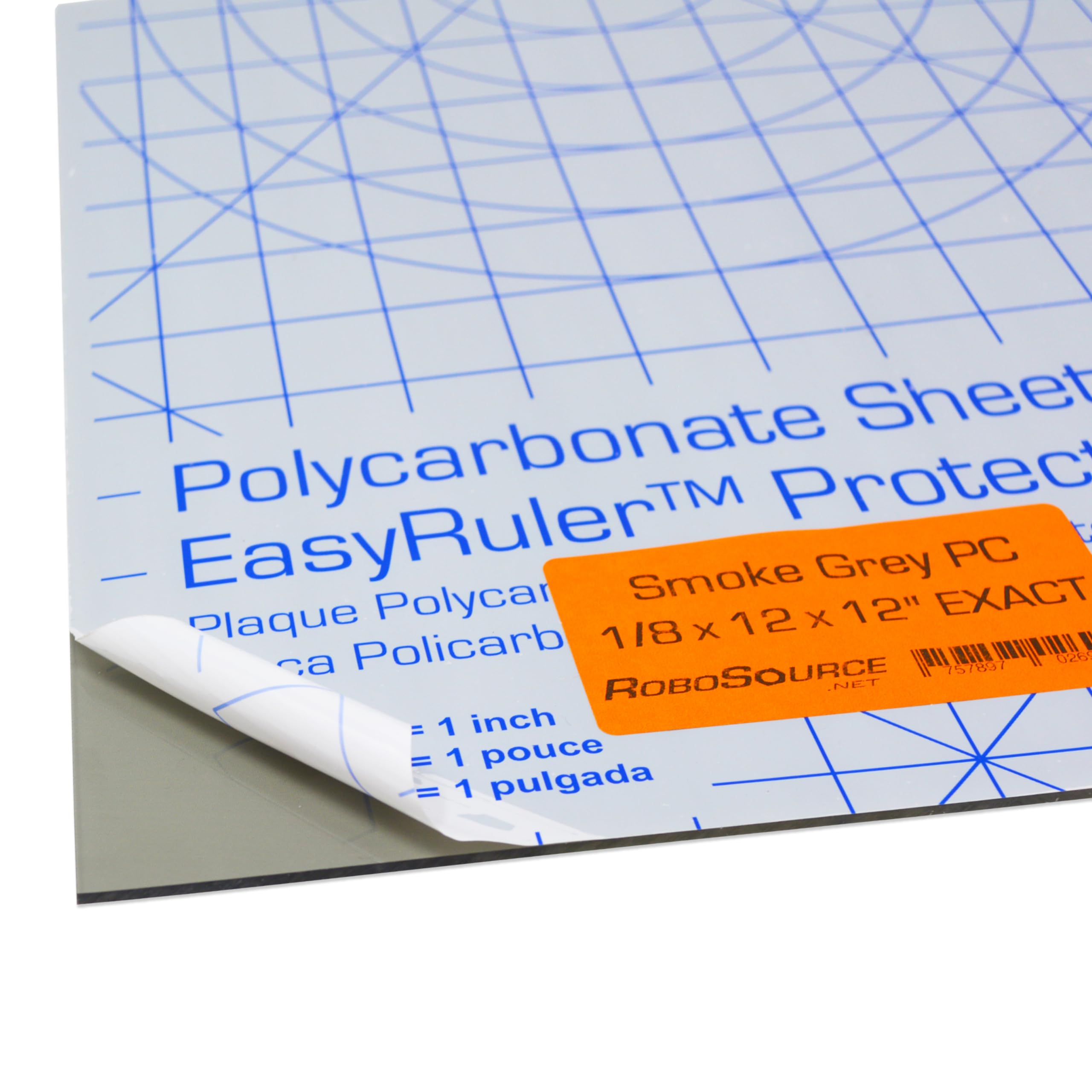 Smoke Grey Polycarbonate Plastic Sheet 12
